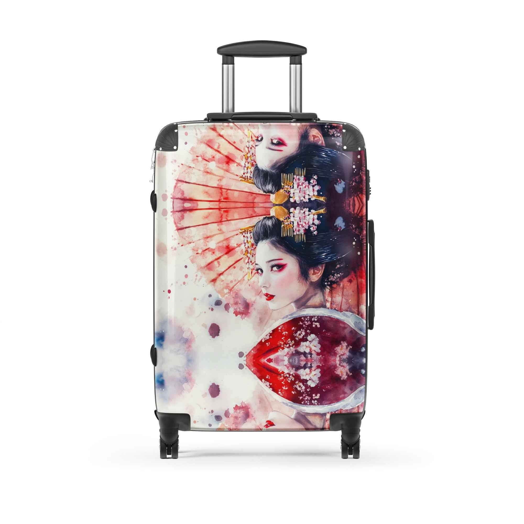 Geisha Reflections Suitcase - Hard-Shell Design by Rosetta Creative Boutique - Rosetta Creative Boutique